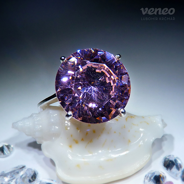 Obrázek produktu Diana 14 – prsten s růžovým zirkonem