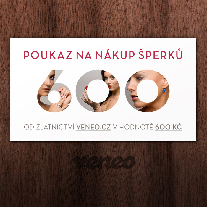 Obrázek produktu Dárkový poukaz na šperky za 600 Kč